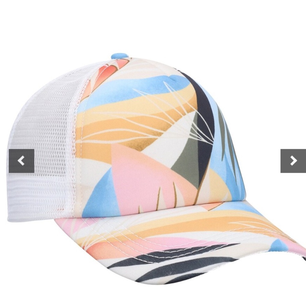 Billabong Women’s Buttercup Heritage Mashup Trucker SnapBack Hat -White